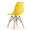 Scaun stil scandinav, Artool, Osaka, PP, lemn, galben, 46x54x81 cm