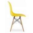 Scaun stil scandinav, Artool, Osaka, PP, lemn, galben, 46x54x81 cm