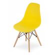 Scaun stil scandinav, Artool, Osaka, PP, lemn, galben, 46x54x81 cm