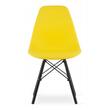 Scaun stil scandinav, Artool, Osaka, PP, lemn, galben si negru, 46x54x81 cm