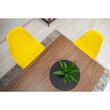 Scaun stil scandinav, Artool, Osaka, PP, lemn, galben si negru, 46x54x81 cm
