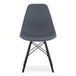 Scaun stil scandinav, Artool, Osaka, PP, lemn, gri inchis si negru, 46x54x81 cm