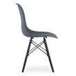 Scaun stil scandinav, Artool, Osaka, PP, lemn, gri inchis si negru, 46x54x81 cm
