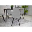 Scaune stil scandinav, set 4 buc, Artool, Osaka, PP, lemn, gri si negru, 46x54x81 cm