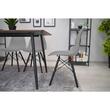 Scaune stil scandinav, set 4 buc, Artool, Osaka, PP, lemn, gri si negru, 46x54x81 cm