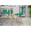 Scaun stil scandinav, Artool, Osaka, PP, lemn, verde, 46x54x81 cm