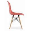 Scaun stil scandinav, Artool, Osaka, PP, lemn, vermilion, 46x54x81 cm