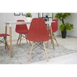 Scaun stil scandinav, Artool, Osaka, PP, lemn, vermilion, 46x54x81 cm