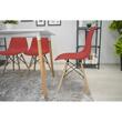 Scaun stil scandinav, Artool, Osaka, PP, lemn, vermilion, 46x54x81 cm