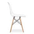 Scaun stil scandinav, Artool, Osaka, policarbonat, lemn, transparent, 46x52x82 cm
