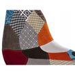 Scaun stil scandinav, Artool, Seul, textil, lemn, mozaic multicolor, 46.5x56.5x82.5 cm