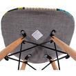 Scaun stil scandinav, Artool, Seul, textil, lemn, mozaic multicolor, 46.5x56.5x82.5 cm