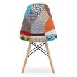 Scaun stil scandinav, Artool, Seul, textil, lemn, mozaic multicolor, 46.5x56.5x82.5 cm
