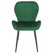 Scaun stil scandinav, Jumi, Veira, catifea, metal, verde, 52x57x85 cm