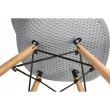 Scaun stil scandinav, PP, lemn, gri, 45x56x77 cm, Cava 