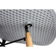Masa de toaleta/machiaj + scaun Cava, gri, cu oglinda si LED-uri, 94x43x141 cm