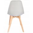 Scaun stil scandinav, PP, lemn, gri, 46x52x82 cm, Ada