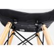 Scaun stil scandinav, PP, lemn, max 100 kg, negru, 45x55x78 cm, Lars