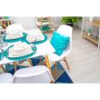 Scaun stil scandinav, alb, 46x41x81 cm