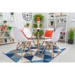 Scaun stil scandinav, alb, 46x41x81 cm