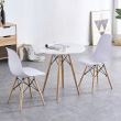 Scaun stil scandinav, alb, 46x41x81 cm