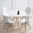 Scaun stil scandinav, alb, 46x41x81 cm