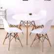 Scaun stil scandinav, alb, 46x41x81 cm
