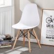 Scaun stil scandinav, alb, 46x41x81 cm
