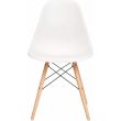 Scaun stil scandinav, alb, 46x41x81 cm