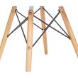 Scaun stil scandinav, alb, 46x41x81 cm