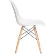 Scaun stil scandinav, alb, 46x41x81 cm
