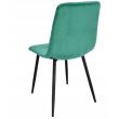 Scaun stil scandinav, matlasat, velur, metal, verde, 44x52x89 cm, Piado