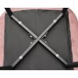 Scaun stil scandinav, metalic, velur, roz, 53x63x83 cm, Misty