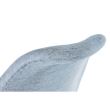 Scaune stil scandinav, stofa, lemn, albastru deschis, set 4 buc, 49x55x82 cm