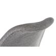Scaun stil scandinav, stofa, lemn, gri, 49x55x82 cm