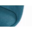 Scaun stil scandinav, stofa, lemn, verde marin, 49x55x82 cm