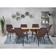 Scaun stil scandinav, velur, metal, maro, 54x61x83 cm, Viva