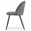 Scaun bucatarie/living, Artool, Bello, catifea, metal, gri, 46x42.5x76.5 cm