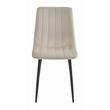 Set 6 scaune bucatarie/living, Artool, Lava, catifea bej, picioare metal negru, 43x51x90 cm