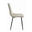 Set 6 scaune bucatarie/living, Artool, Lava, catifea bej, picioare metal negru, 43x51x90 cm