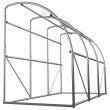 Sera de gradina, tip tunel, 3 ferestre, cadru metalic, folie PE + PP, 1.5x3x2 m, Chomik
