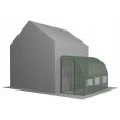 Sera de gradina, tip tunel, 3 ferestre, cadru metalic, folie PE + PP, 1.5x3x2 m, Chomik