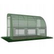 Sera de gradina, tip tunel, 3 ferestre, cadru metalic, folie PE + PP, 1.5x3x2 m, Chomik