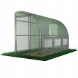 Sera de gradina, tip tunel, 3 ferestre, cadru metalic, folie PE + PP, 1.5x3x2 m, Chomik