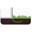 Sera de gradina, tip tunel, 6 ferestre, cadru metalic, folie PE + PP, 2.5x4x2 m, Chomik