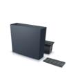 Set 2 jardiniere decorative, antracit, 58x18x49.8 cm, Urbi Case