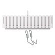 Set 2 jardiniere decorative cu suport metalic, sistem irigare,​​​​​​​ alb, 58x18x16.2 cm, Boardee Fencycase W