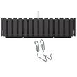 Set 2 jardiniere decorative cu suport metalic, sistem irigare,​​​​​​​ antracit, 58x18x16.2 cm, Boardee Fencycase W