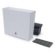 Set 2 jardiniere decorative, imitatie ratan, alb, 58x18x49.8 cm, Rato Case