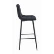 Set 2 scaune de bucatarie/bar, Artool, Arceto, catifea, otel, negru, 43.5x32.5x104 cm
